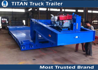 Mechanical suspension lowboy semi trailer for machinery , excavator , bulk cargo
