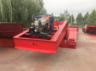 2 - 6 Axles Extendable Flatbed Trailer For Transporting pipes Long Materials supplier
