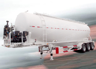 Dry bulk cement powder material transport tanker semi trailer for sale