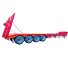 TITAN 4 Axle 80 Ton 100 Ton Heavy Duty  Low Bed Truck Trailer Semi Lowbed Trailer Low Loader for Sale supplier
