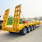 TITAN 3 4 Axle 60 80 T Low Bed Semi Trailer Lowbed Truck Trailer Extendable Low Loader Lowboy Trailer for Sale supplier