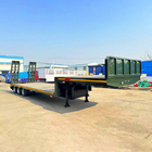 New 60 Ton - 120 Ton Lowbed Trailer Low Bed Semi Truck Trailer Tractor Drop Deck for Sale in Dominican supplier