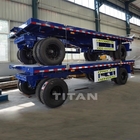 TITAN 20ft container flatbed trailer drawbar container trailer for sale supplier