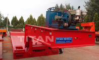 TITAN 4 Axle 100 Ton 120 ton Hydraulic Detachable Gooseneck Lowboy front loading semi Trailer for sale supplier