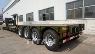 TITAN 4 axles 80t 100t 120t capacity GOOSENECK LOWBED semi trailers for heavy Machine bulldozer transportation for sale supplier