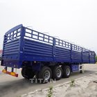 40 ton 60 ton dry cargo carrier trailer 3 axles fence semi trailer drop sided trailer supplier