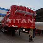 40 ton 60 ton dry cargo carrier trailer 3 axles fence semi trailer  Drawbar Trailer supplier