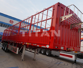 40 ton 60 ton dry cargo carrier trailer 3 axles fence semi trailer  Drawbar Trailer supplier