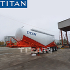 TITAN 40ton/50ton Dry bulk trailers 3 axles  bulk lime powder tanker semi trailer  bulk cement trailer supplier