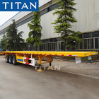 3 axle heavy duty flatbed trailer container flatbed semi trailer supplier