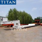 TITAN front loading low loader detachable gooseneck lowboy trailer