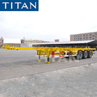 TITAN 2 or 3 Axles 40FT Skeleton Semi Trailer for Container Transportation supplier