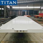 TITAN tri axle 70ton 20ft 40 foot container flatbed semi trailer supplier