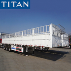 TITAN Dry Cargo Carrier 3 Axles Dropsides Cargo Fence Semi Trailer