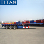 TITAN 3 Axles 40FT Container Flat Bed Truck Trailer Flatbed Semi Trailer supplier