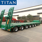 TITAN 6 Axles Low-loader Heavy Duty Lowbed Mining Semi Trailers
