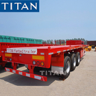 TITAN tri axle 40ft container flatbed trailer most popular trailer for sale