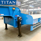 TITAN 3 Axles Concave beam Lowbed 60 Tons Low Deck/Bed Trailer supplier
