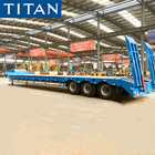 TITAN 3 Axles Concave beam Lowbed 60 Tons Low Deck/Bed Trailer