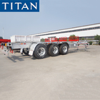 TITAN 3 axles 45 feet container trailer lightweight chassis for sale