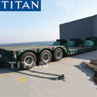 TITAN 3 axles detachable gooseneck lowboy trailer RGN lowbed trailer for sale supplier