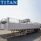 TITAN 50 tons 3 axles fence cargo livestock transport semi trailer for sale supplier