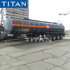 TITAN heating bitumen asphalt tanker trailer with insulating layer for sale