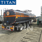 TITAN heating bitumen asphalt tanker trailer with insulating layer for sale supplier