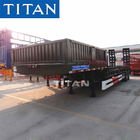 2 Axle lowbed semi trailer TITAN 30-40 Ton heavy duty equipment trailers supplier