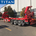 TITAN VEHICLE 3 axles self loading container trailer for sale supplier