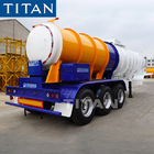TITAN 3 axles chemical transport sulfuric acid tanker semi trailer for sale supplier