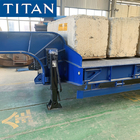 TITAN 4 axles 60/80 tons machine carrier low platform excavator trailer for sale supplier