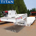 TITAN factory price 3 axles 50/60 tons removable gooseneck lowboy semi trailer supplier