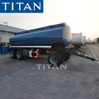TITAN 2 Axles 30cbm Drawbar Monoblock Fuel Tank Full Trailer For Sale