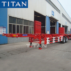 TITAN tri axle 40-60T container transport skeletal trailer for sale supplier