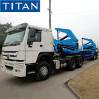 TITAN 37 ton capacity self unloading container sidelifter trailer supplier