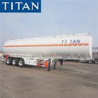 TITAN 3 axle stainless steel fuel tanker trailers truck for sale