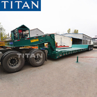 TITAN 80/100 ton folding gooseneck lowboy semi trailer for sale
