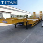 TITAN 3 axle 80 tonne heavy duty equipment lowbed trailer truck supplier