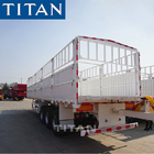 TITAN 3 axles 80 tonne grain livestock cargo fence semi trailer