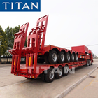 TITAN 5 axle heavy  duty transport lowbed semi trailer for Ghana supplier