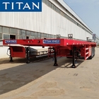 TITAN 3 axle 20/40ft shipping container trailer manufacturers supplier