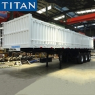 40f tri axle trailers with dropsides cargo truck-TITAN Vehicle supplier