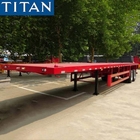 2 Axle 40 foot Container Flatbed Semi trailer for Tanzania supplier