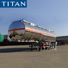 Tri Axle Stainless Steel Fuel Transport Tanker Trailers for Sale supplier
