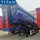 Tractor Tipper Trailer 4 Axle 100 Ton Semi Dump Trailer Capacity supplier