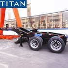 Detachable Gooseneck Trailer with 2 Axle Dolly Front Loading Lowboy Trailer supplier