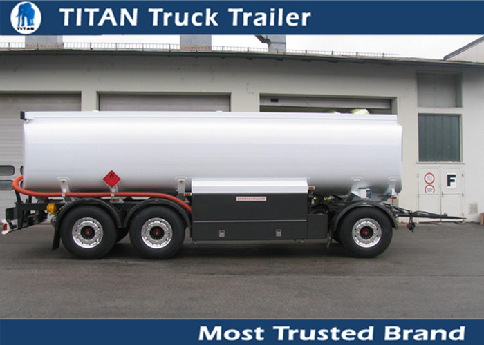 3 Axle 24cbm fuel tanker trailer for petrol , palm oil transportation 15000 - 30000 liters supplier