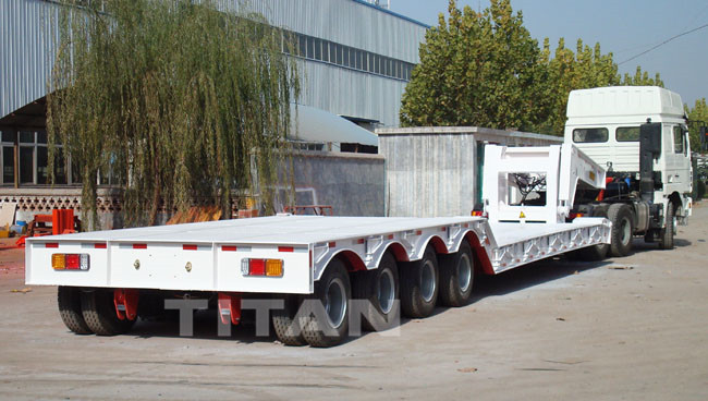 detachable gooseneck drop deck 100 ton lowboy semi trailer for sale supplier