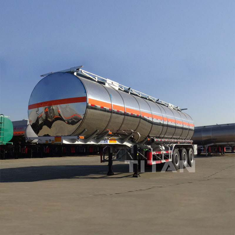 3 axles by 13tons axel tank trailer fuel tankers for sale stainless steel tanker trailer supplier